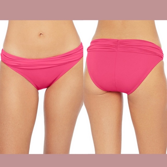 NEW La Blanca [ 10 US ] Island Goddess Shirred Band‎ Hipster Bottom - Picture 1 of 11